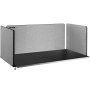 Vevor Desk Divider Desk Privacy Panel 48'' 3 Panels Desktop Partition Light Gray