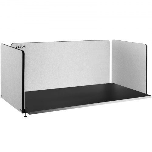 Vevor Desk Divider Desk Privacy Panel 48’’3 Panels Desktop Partition Cool Gray