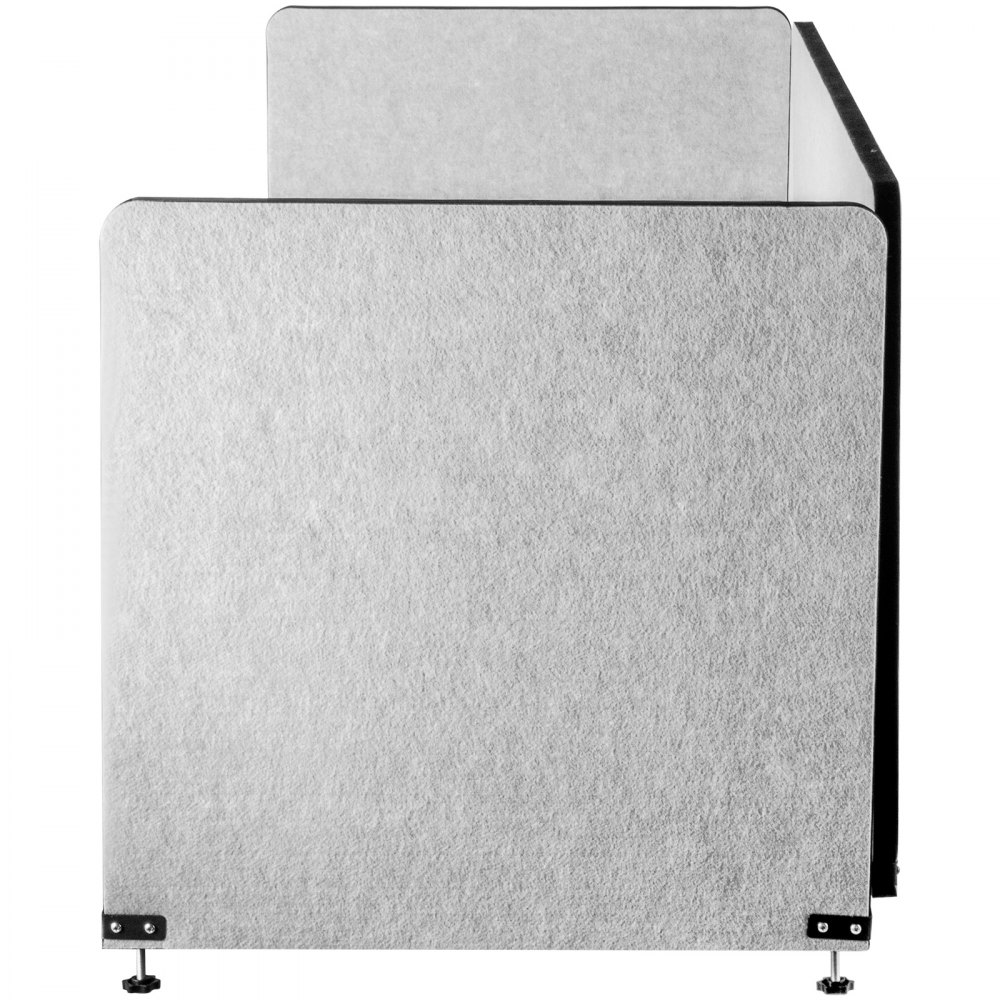 Vevor Desk Divider Desk Privacy Panel 48’’3 Panels Desktop Partition Cool Gray