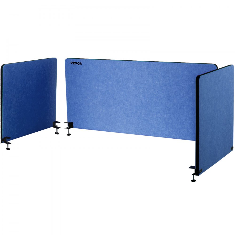 Vevor Desk Divider Desk Panel de privacidad 48'' 3 Paneles Partición de escritorio Azul marino