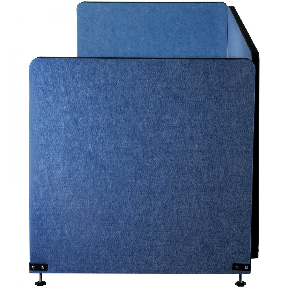 Vevor Desk Divider Desk Panel de privacidad 48'' 3 Paneles Partición de escritorio Azul marino