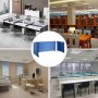 Vevor Desk Divider Desk Privacy Panel 48'' 3 Panels Desktop Partition Navy Blue