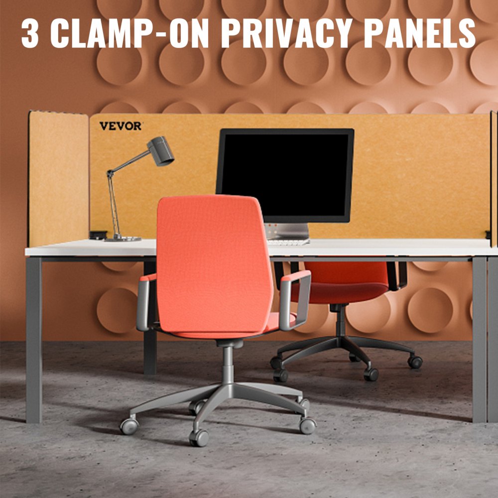 VEVOR Desk Divider 48'' Desk Shield Office Desktop Partition Privacy Screen