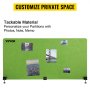 VEVOR Desk Divider 60'' Desk Privacy Panel, 3 panels Privacy Acoustic panel, Sound Absorbing Acoustic Privacy panel, Μειώστε το θόρυβο και τις οπτικές περισπασμούς, Ελαφρύ πράσινο διαχωριστικό με σφιγκτήρα