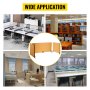 VEVOR Desk Divider 60'' Desk Privacy Panel, 3 Panels Privacy Acoustic Panel, Sound Absorbing Acoustic Privacy Panel, Reduce Noise and Visual Distractions, Lightweight Clamp-on Divider Yellow