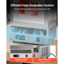 Tabletop Kiln Melter 1500W Electric Kiln 2192℉ Max Temperature Melting Furnace