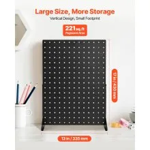 Pegboard Display Stand 17 x 13 in Tabletop Pegboard Panels Display Black (4 PCS)
