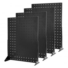 Pegboard Display Stand 17 x 13 in Tabletop Pegboard Panels Display Black (4 PCS)