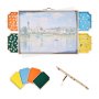 1000 Piece Puzzle Board with Drawer Cover Portable Wooden Jigsaw 29x21 in