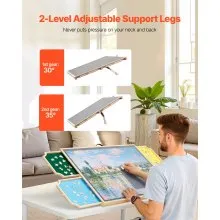 VEVOR 1000 Piece Puzzle Board with Drawer Cover Portable Wooden Jigsaw 73x53cm