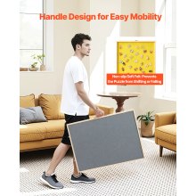 1000 Piece Puzzle Board with Drawer Cover Portable Wooden Jigsaw 29x21 in