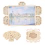 1000 Piece Puzzle Board with Drawer Cover Portable Wooden Jigsaw 29x21 in