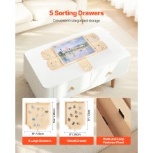 1000 Piece Puzzle Board with Drawer Cover Portable Wooden Jigsaw 29x21 in
