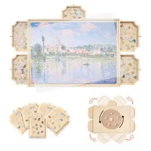 VEVOR 1000 Piece Puzzle Board with Drawer Cover Portable Wooden Jigsaw 74x53cm