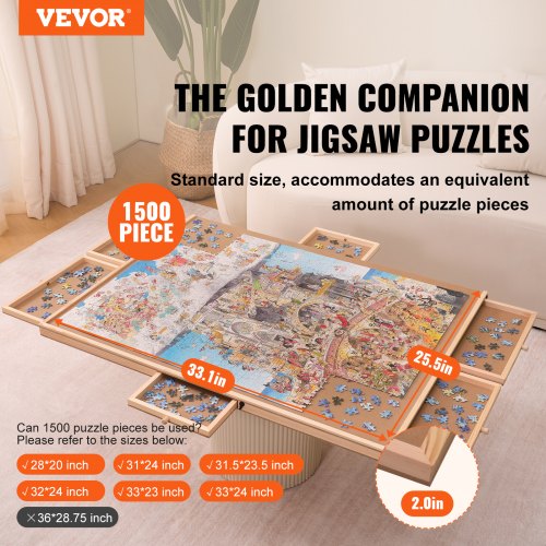 Planche De Puzzle Portable Avec Couverture Anti-poussière Pour Rangement De Puzzle, Surface