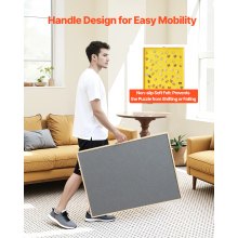 1500 Piece Puzzle Board with Drawer Cover Portable Wooden Jigsaw 34x25 in