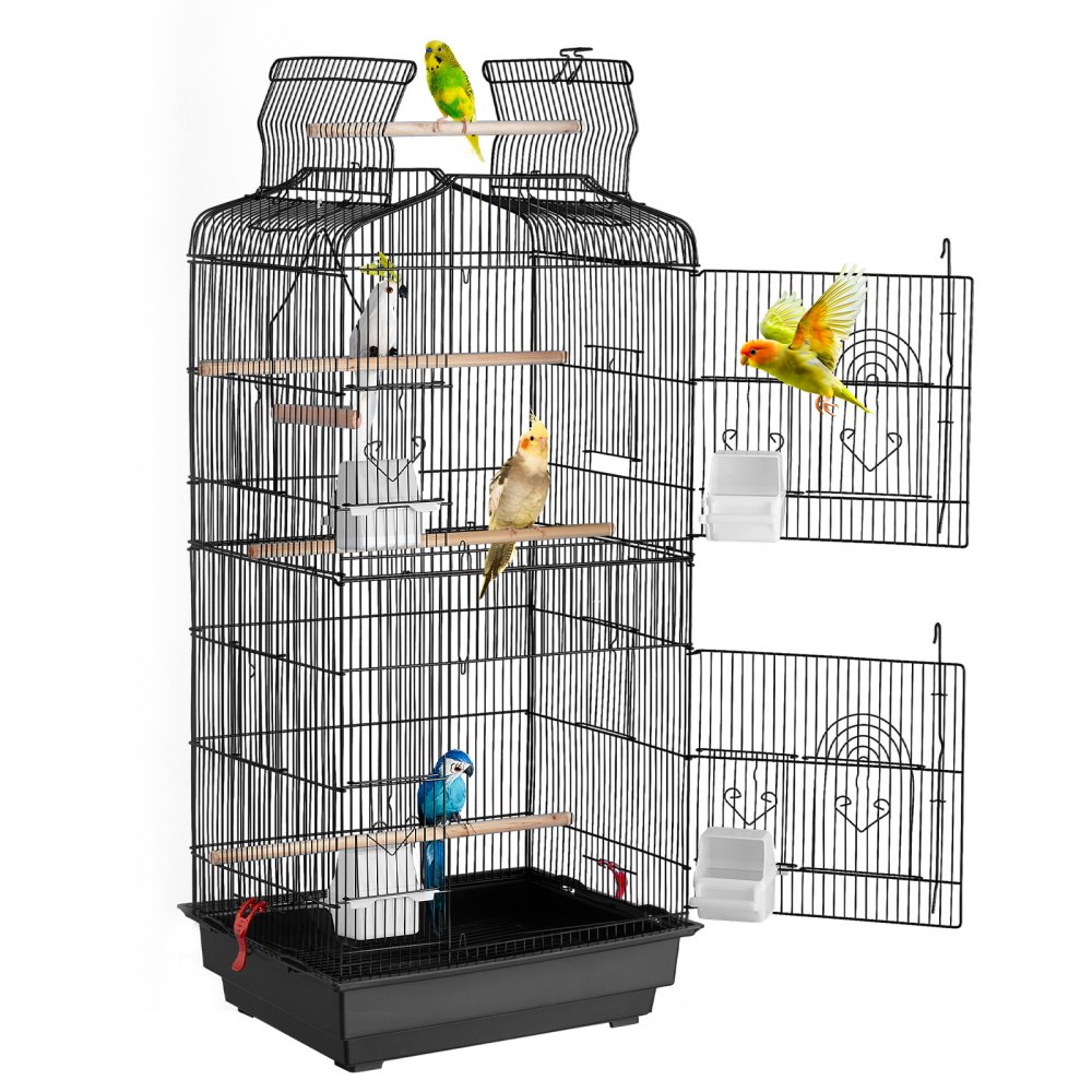 VEVOR Bird Flight Cage 39 in Hanging Metal Parakeet Cage for Cockatiels Parrot