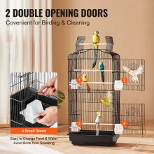 VEVOR Bird Flight Cage 39 in Hanging Metal Parakeet Cage for Cockatiels Parrot