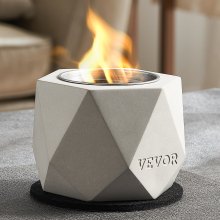 VEVOR Tabletop Fire Pit Bowl Concrete Fireplace Indoor Outdoor for Patio