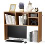 VEVOR Desktop Bookshelf, 1-Tier Wood Desktop Storage Organizer, 37" x 9.4" x 28.7" Office Storage Rack Wood Display Shelf, Desktop Bookshelf Hutch with Anti-Slip Feet Pads, for Office, Home & Dorm