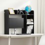 Estantería de escritorio VEVOR, organizador de escritorio de 2 niveles, 94,5 x 24,1 x 73,5 cm, de madera, con patas antideslizantes, para oficina, hogar y dormitorio, color negro