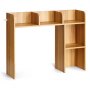 VEVOR Desktop Bookshelf, 2-Tier Wood Desktop Storage Organizer, 37.2" x 9.5" x 28.9" Office Storage Rack Wood Display Shelf, Desktop Bookshelf Hutch with Anti-Slip Feet Pads, for Office, Home & Dorm