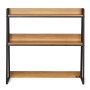 VEVOR Desktop Bookshelf, 2-Tier Desktop Storage Organizer, 37.4" x 12.6" x 35.4" Office Storage Rack Wood Color Display Shelf, Desktop Bookshelf Hutch with Anti-Slip Feet Pads, for Office, Home & Dorm