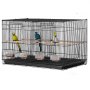 VEVOR 30-inch Flight Bird Cage, Stackable Divided Small Parakeet Cage for Parrots Canaries Cockatiels Lovebirds Finches Budgies Conures Macaws Pet Travel Birdcage with Handle and Perches