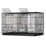 VEVOR 30-inch Flight Bird Cage, Stackable Divided Small Parakeet Cage for Parrots Canaries Cockatiels Lovebirds Finches Budgies Conures Macaws Pet Travel Birdcage with Handle and Perches