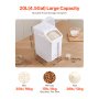 4.5Gal/20L Large Ingredient Storage Container Airtight Kitchen Flour Bin