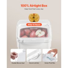 3.5Galx2 + 4.5Galx2 Ingredient Storage Container Airtight Kitchen Bin