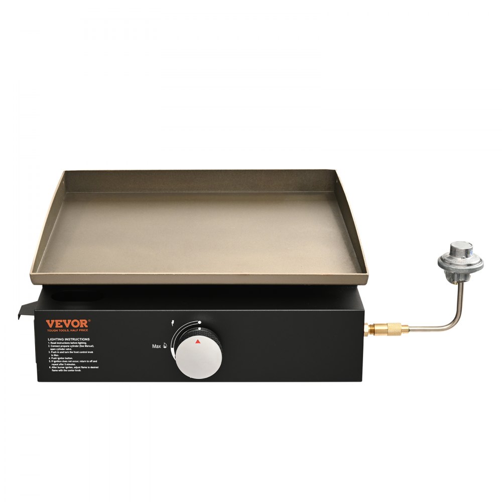 VEVOR Countertop Commercial Gas Griddle Flat Top Grill Hot Plate Restaurant