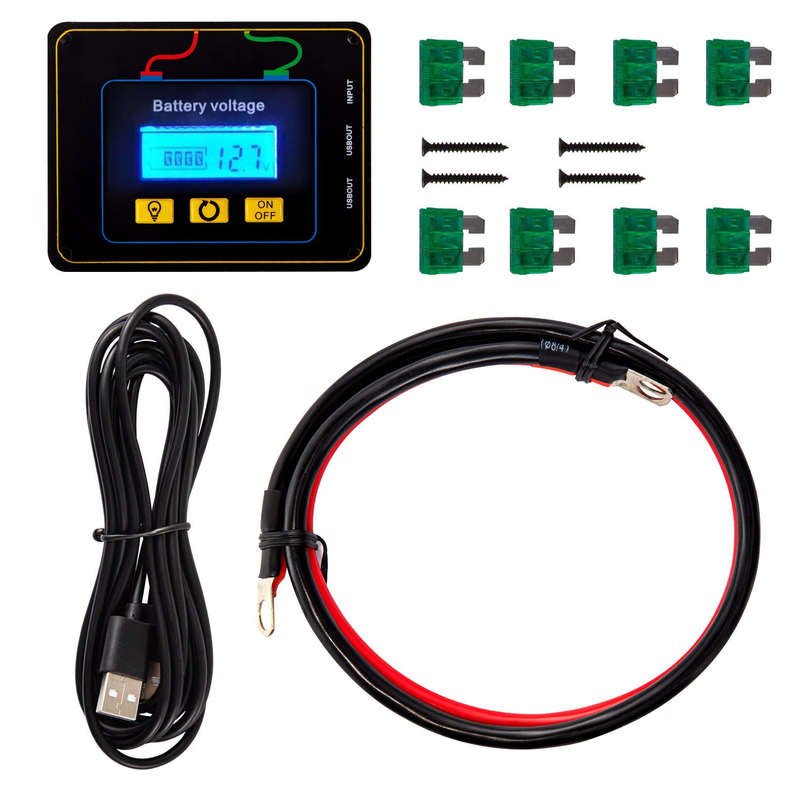 VEVOR Power Inverter, 2000W Modified Sine Wave Inverter, DC 12V to AC 120V Car Converter, with LCD Display, Remote Controller, LED Indicator, AC Outlets Inverter for Truck RV Car Boat Travel Camping