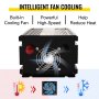 VEVOR Power Inverter 2000W Modified Sine Wave Inverter DC 12V to AC 240V Car Converter with LCD Display Remote Controller LED Indicators AC Outlets Power Inverter for Car RV Truck Boat Travel Camping
