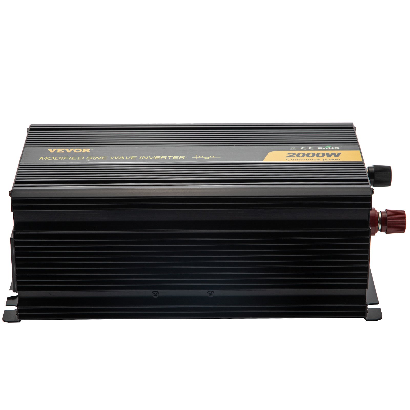 VEVOR Power Inverter 2000W Modified Sine Wave Inverter DC 12V to AC 240V Car Converter with LCD Display Remote Controller LED Indicators AC Outlets Power Inverter for Car RV Truck Boat Travel Camping