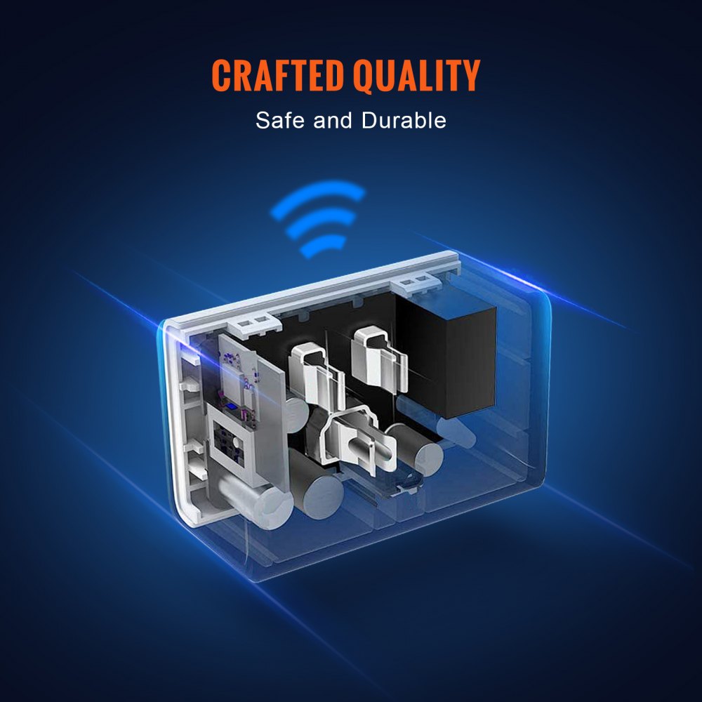 VEVOR 4 Pack Smart Plug, Voice Control Outlet, Remote & Scheduled, Works with Alexa & Google Home Assistant, Remote Control App Compatible with Android 5.0 or higher & iOS 10.0 or higher, FCC Certified