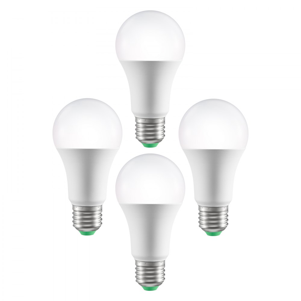 VEVOR Smart Light Bulbs, 4-Pack, 9W Multicolor LED Bulbs, 800 Lumens with Smart Control Compatibility for Vera, Google Assistant, Amazon Alexa, iOS, Android, RGB Color Changing