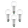 VEVOR Smart Light Bulbs, 4-Pack, 9W Multicolor LED Bulbs, 800 Lumens with Smart Control Compatibility for Vera, Google Assistant, Amazon Alexa, iOS, Android, RGB Color Changing