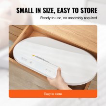 VEVOR Baby Scale Smart Bluetooth csecsemő digitális mérleg mérőszalaggal 88LBS