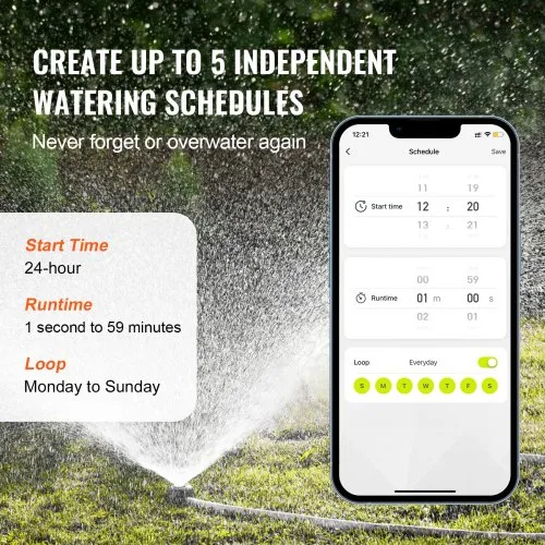 WiFi Water Timer For Irrigation, Smart Garden Hose Timer, Compatible With Alexa And Google Home, Wireless Remote Control System With Wifi Hub, For Garden Watering - View #7