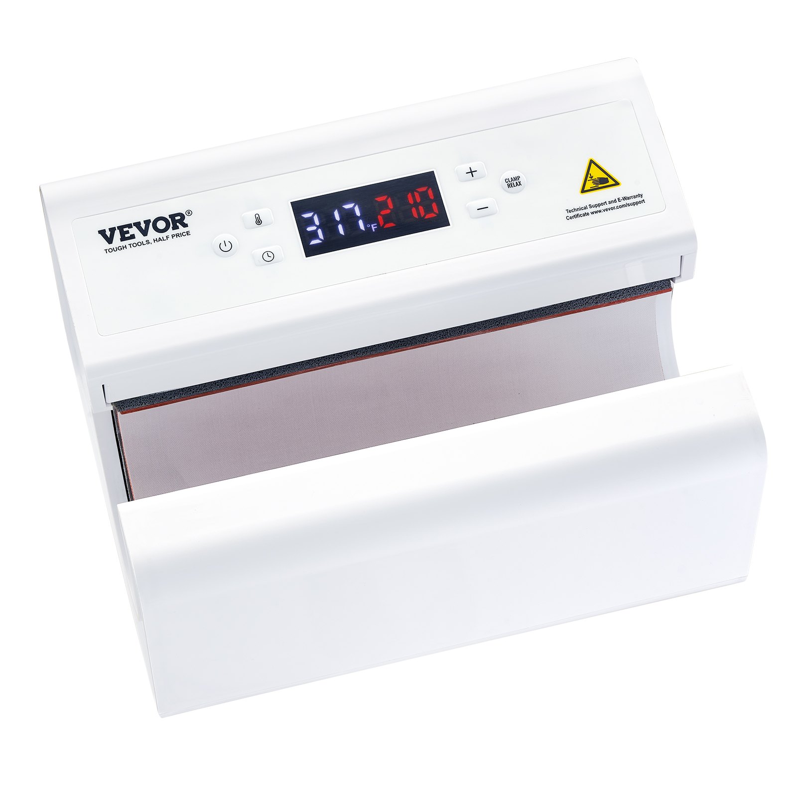 VEVOR Auto Tumbler Heat Press Machine, Mug Heat Press for 11-30oz Sublimation Tumblers, Heat Up Fast and Even, Tumbler Press with Tape and Glove, Temp and Time Setting, for Tumblers, Cups, Mugs, White