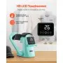 Auto Hat Heat Press Machine with 2pcs Interchangeable Platens Touchscreen Green