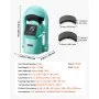 VEVOR Auto Hat Heat Press Machine, with 2pcs Interchangeable Platens, Automatic Open and Release, Touchscreen for Precise Time and Temperature Control, Heat Transfer Printing for Caps, Hats, Green