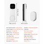VEVOR Video Doorbell, 2K Wireless Camera Ring Doorbell Works with 170° Ultra-Wide View, 2-Way Audio, Motion Detection & Night Vision, Supports Alexei & Google, Cloud Storage, Battery/Wired Powered