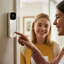 VEVOR Video Doorbell, 2K Wireless Camera Ring Doorbell Works with 170° Ultra-Wide View, 2-Way Audio, Motion Detection & Night Vision, Supports Alexei & Google, Cloud Storage, Battery/Wired Powered