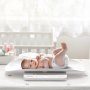 Cântar pentru bebeluși VEVOR, cântar inteligent Bluetooth pentru sugari, cântar digital 2 în 1 pentru cântărire cu tavă detașabilă, funcție de menținere și tară, 5 unități pentru copii mici, animale de companie, capacitate de 66 lbs (3 baterii incluse)