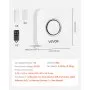 VEVOR Door Chime, DC 12V, Wireless Door Open Contact Sensor Alarm Chime with 656 ft Range, Remote Control with App, Doors Ringer Alert for Business, Store, Home, Office (6 Sensors + 1 Receiver)