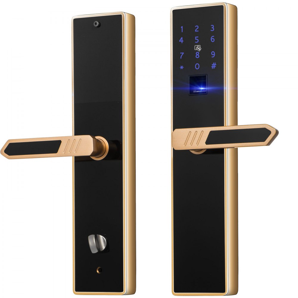4 In1 Digital Smart Door Lock Security Anti-theft Reversible Handle Durable High Sensitive