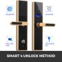 Digital Electronic Code Door Lock App Fingerprint Touchscreen Keyless Smart Lock