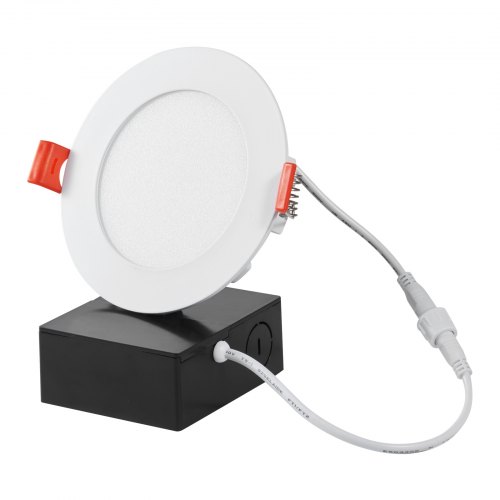 ZYC 4" Ultra-Thin LED Recessed Lights – 5 Color Temps, Dimmable, 800LM, Pack Of 24